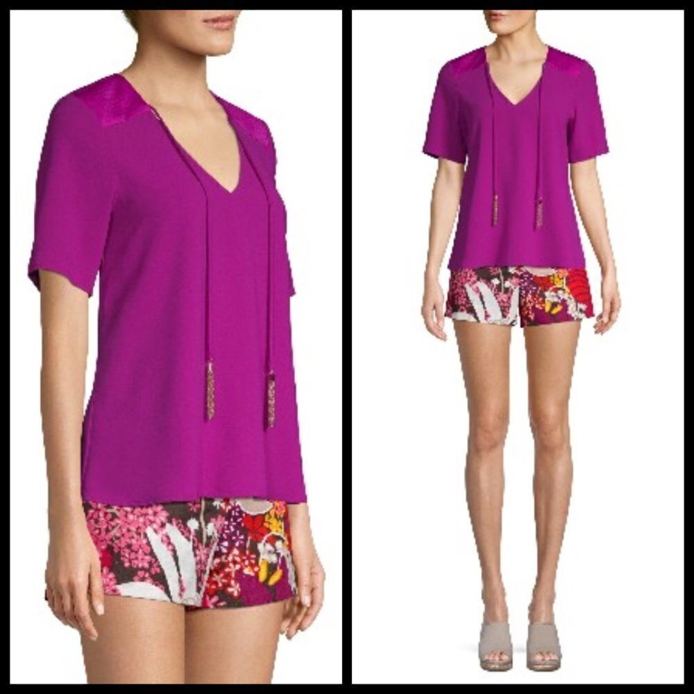 💕TRINA TURK💕 Escondido Top ~ Fuchsia S NWT